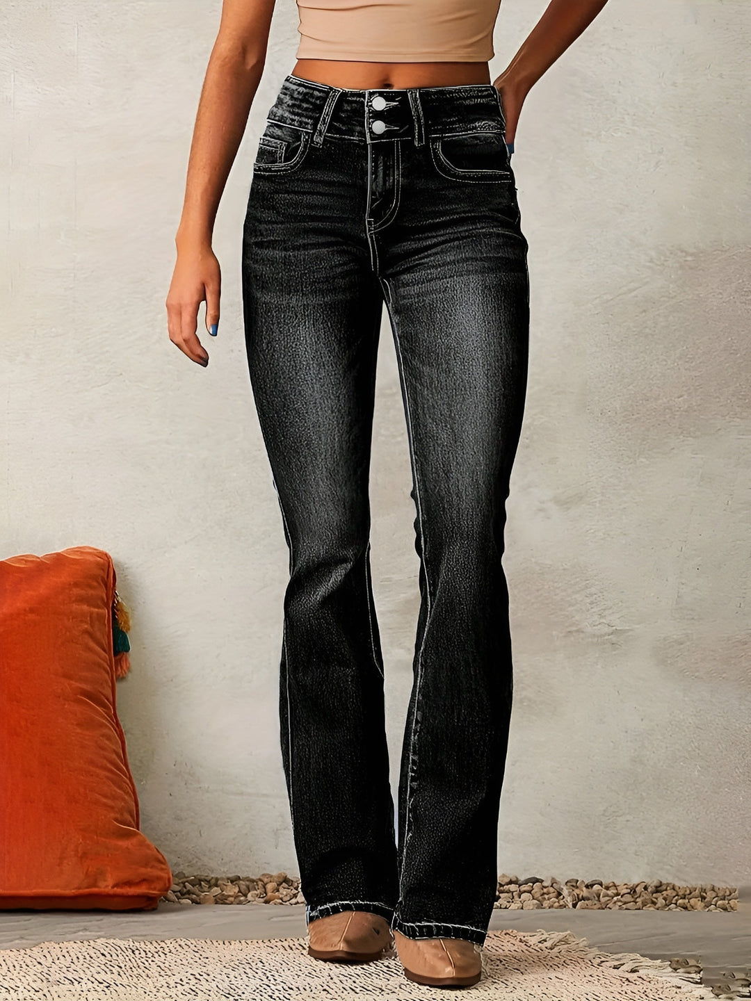 Alana - Comfortable Flared Jeans
