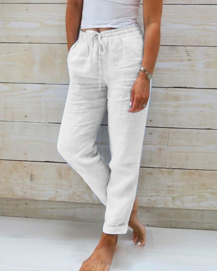 Susan | Linen Elastic Pants