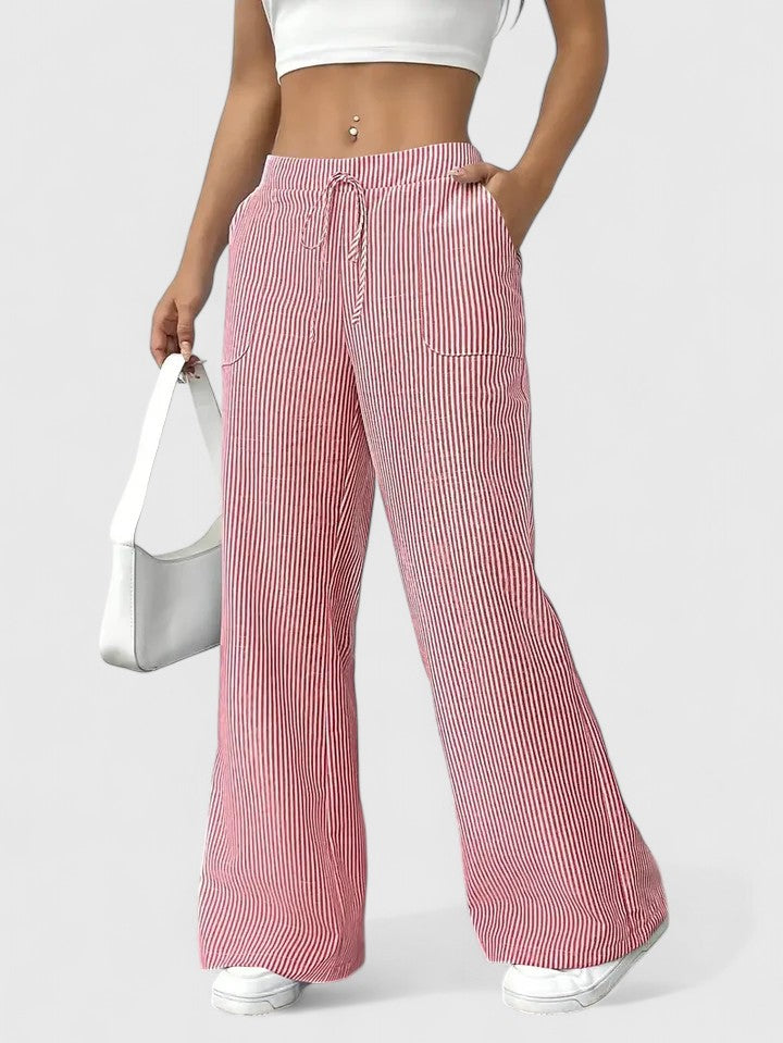 Dominique | Linen Wide-Leg Pants