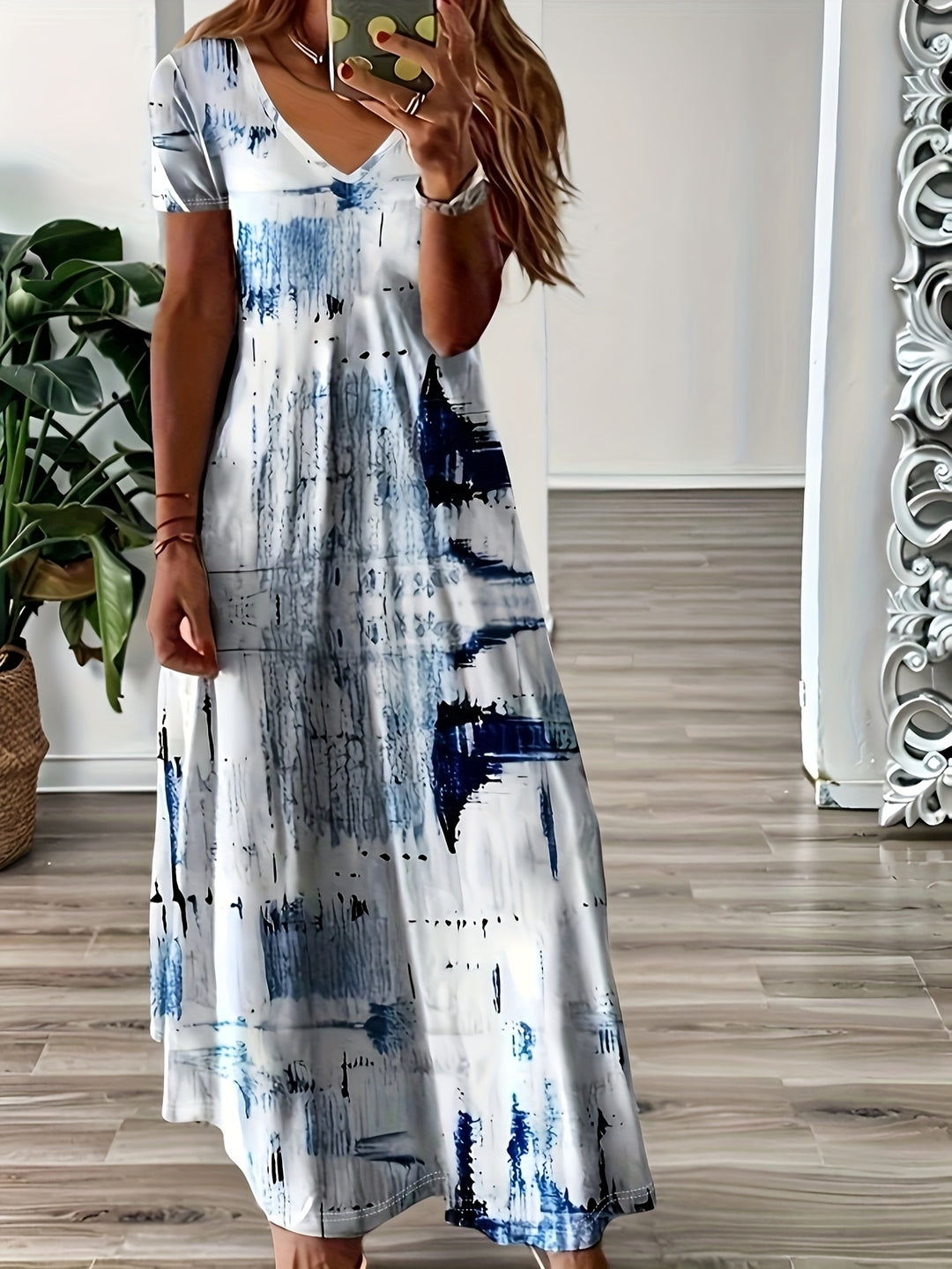Arlisse™ - Artistic Flow Maxi Dress