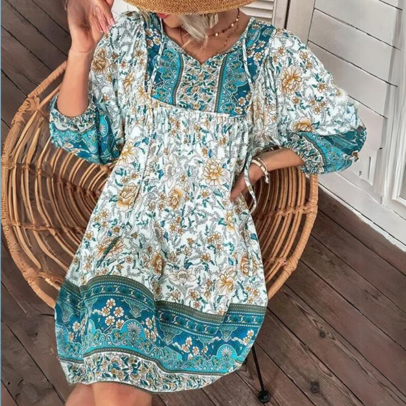 Drune | Bohemian Maxi Dress with Belly Coverage