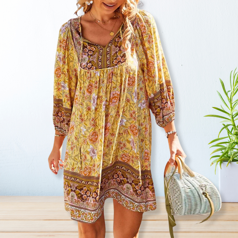 Drune | Bohemian Maxi Dress with Belly Coverage
