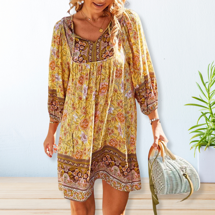 Drune | Bohemian Maxi Dress with Belly Coverage