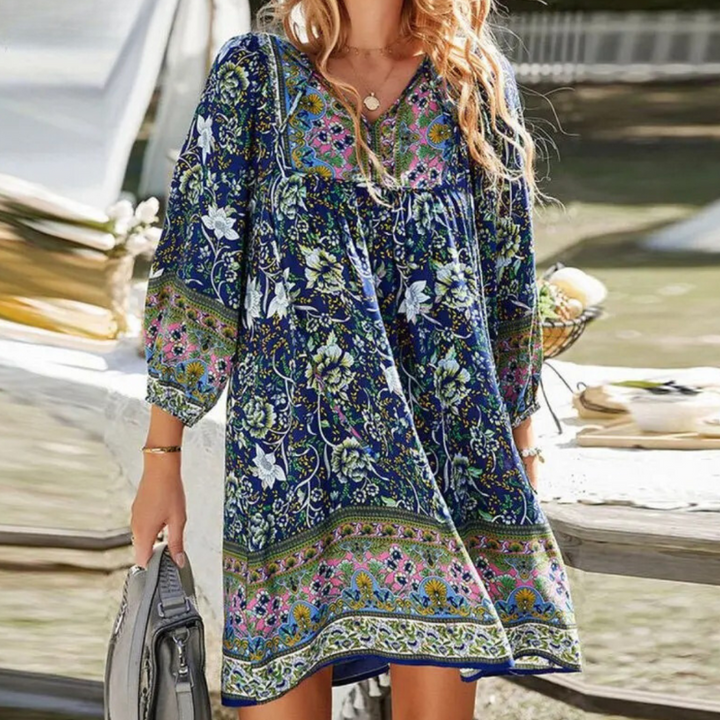 Drune | Bohemian Maxi Dress with Belly Coverage