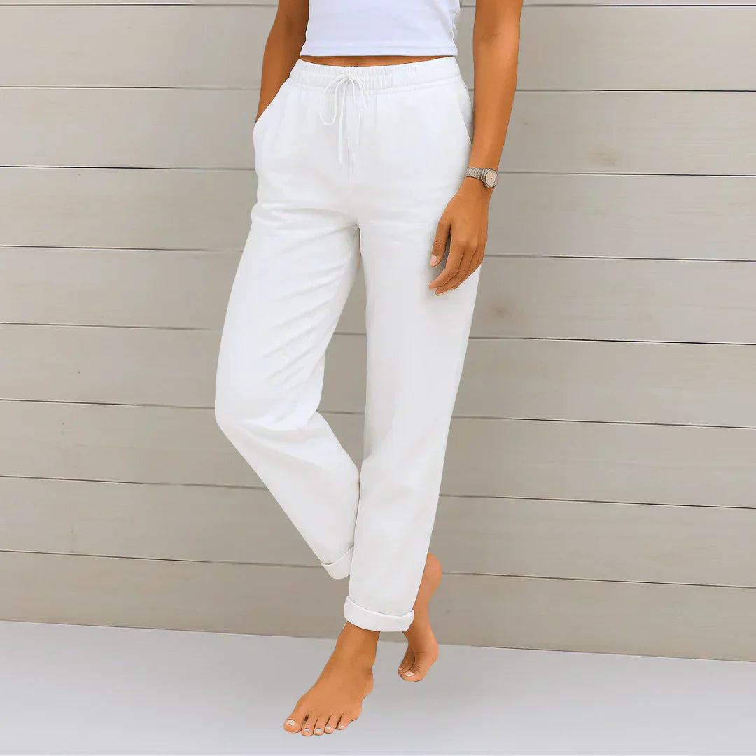 Quirina | Linen Airy Summer Trousers