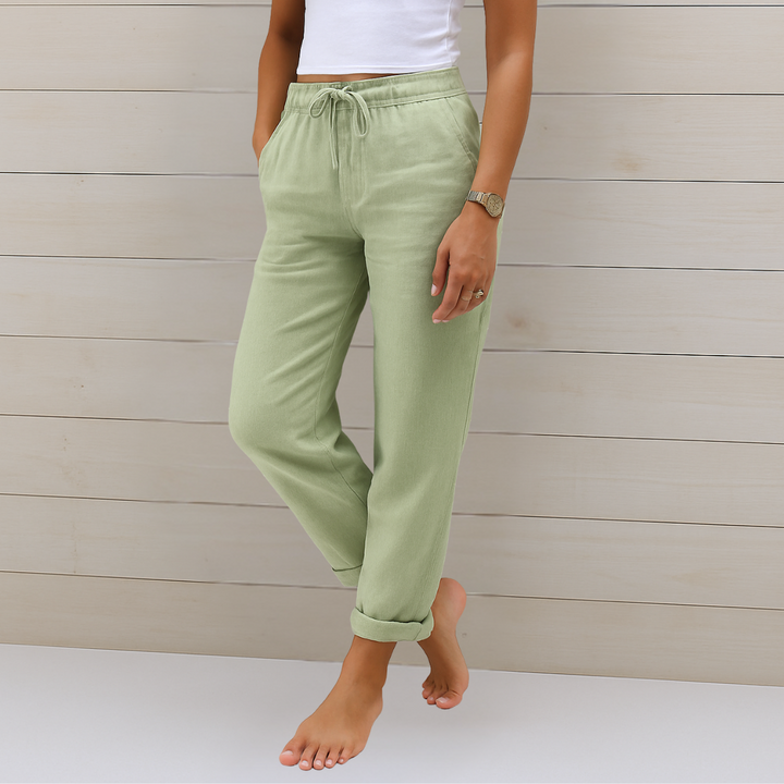 Maja | Linen Stretch Pants
