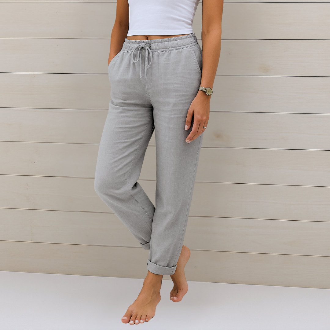 Maja | Linen Stretch Pants