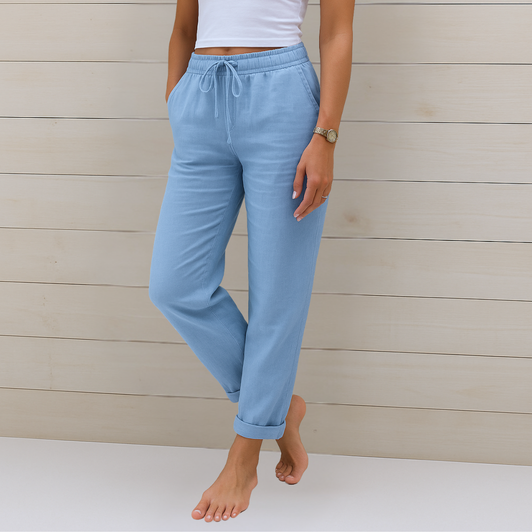 Susy | Linen Stretch Pants