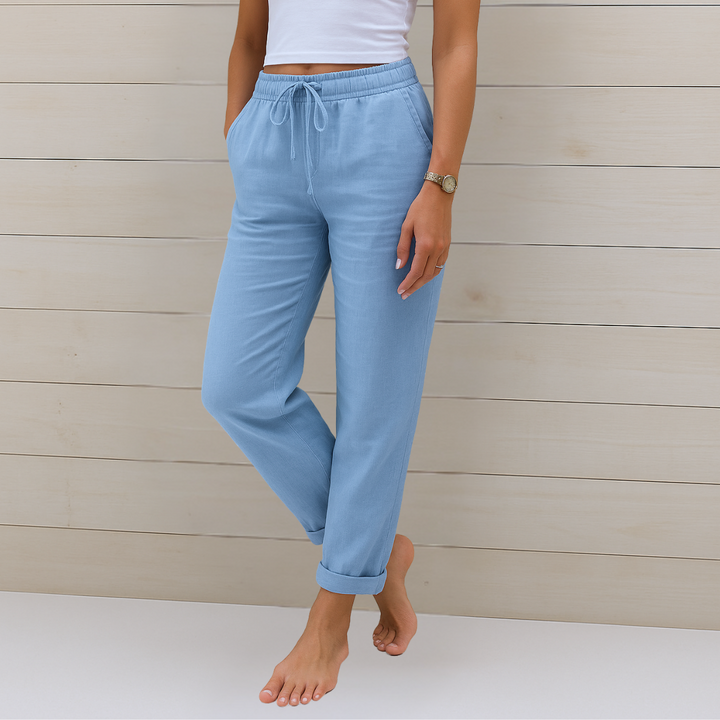 Susy | Linen Stretch Pants