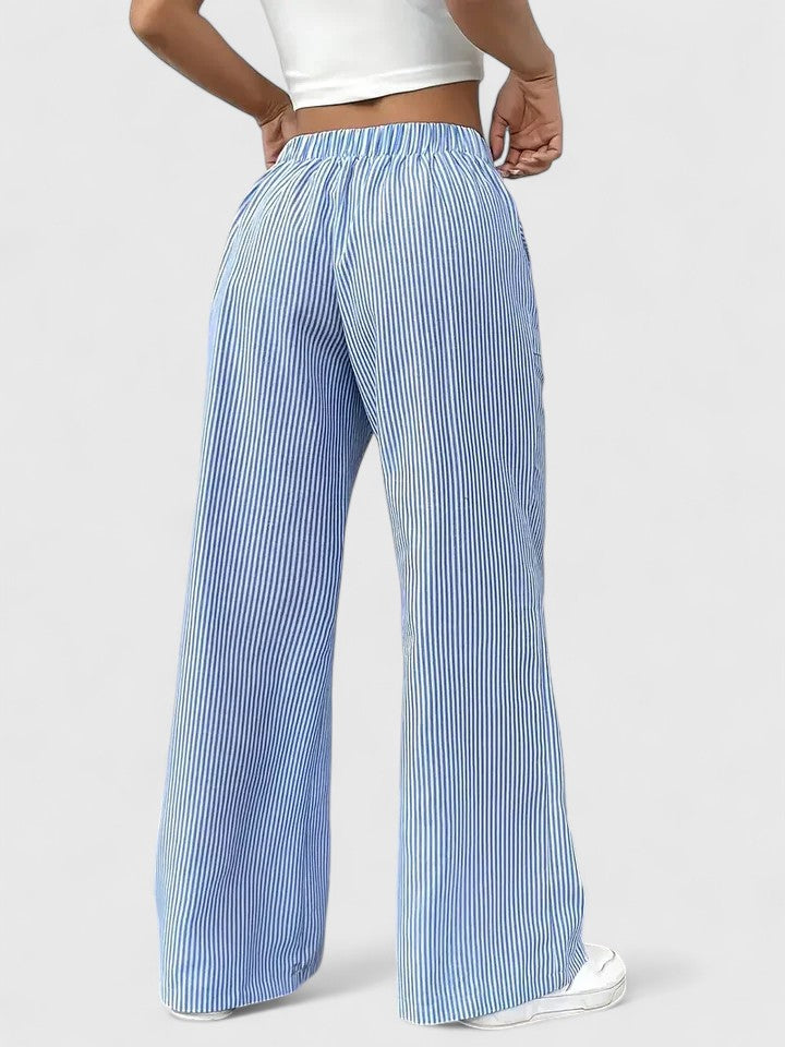 Dominique | Linen Wide-Leg Pants