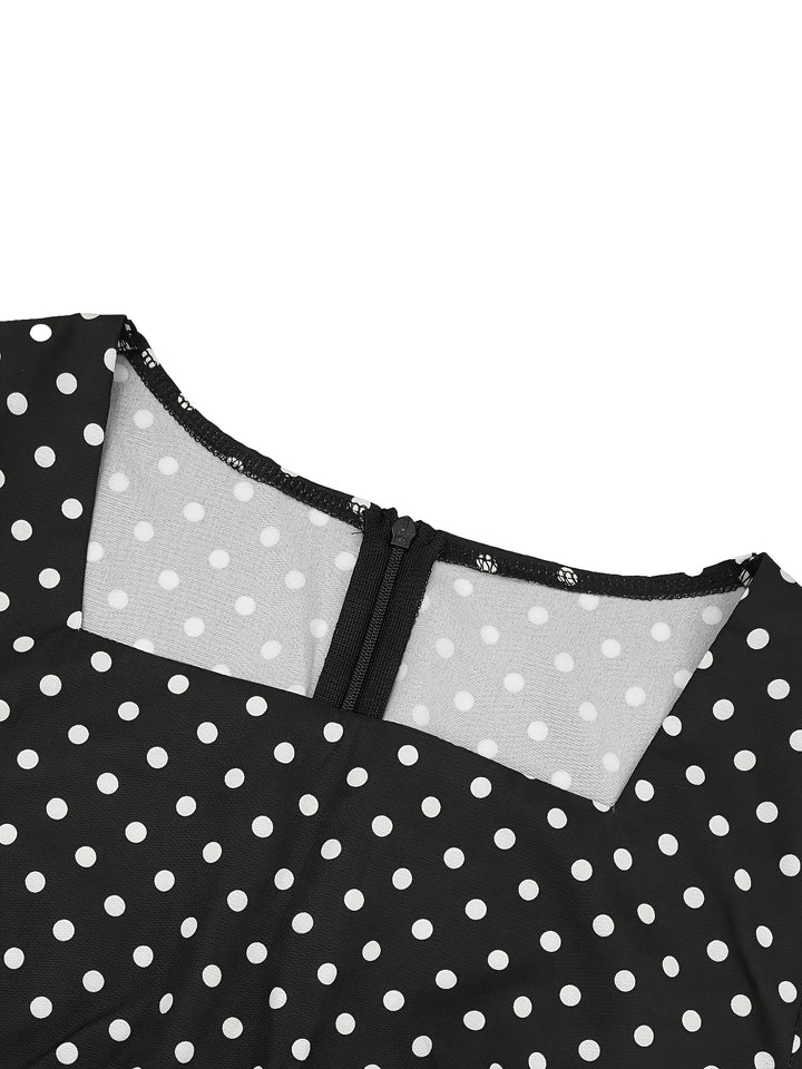 CHARLOTTE™ - Elegant Polka Dot Midi Dress