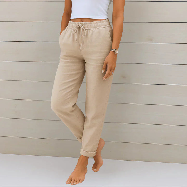 Quirina | Linen Airy Summer Trousers