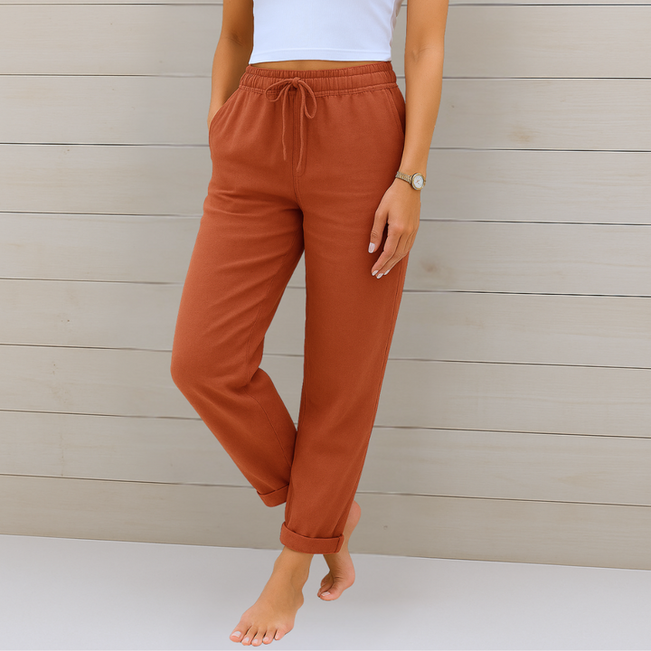 Susy | Linen Stretch Pants