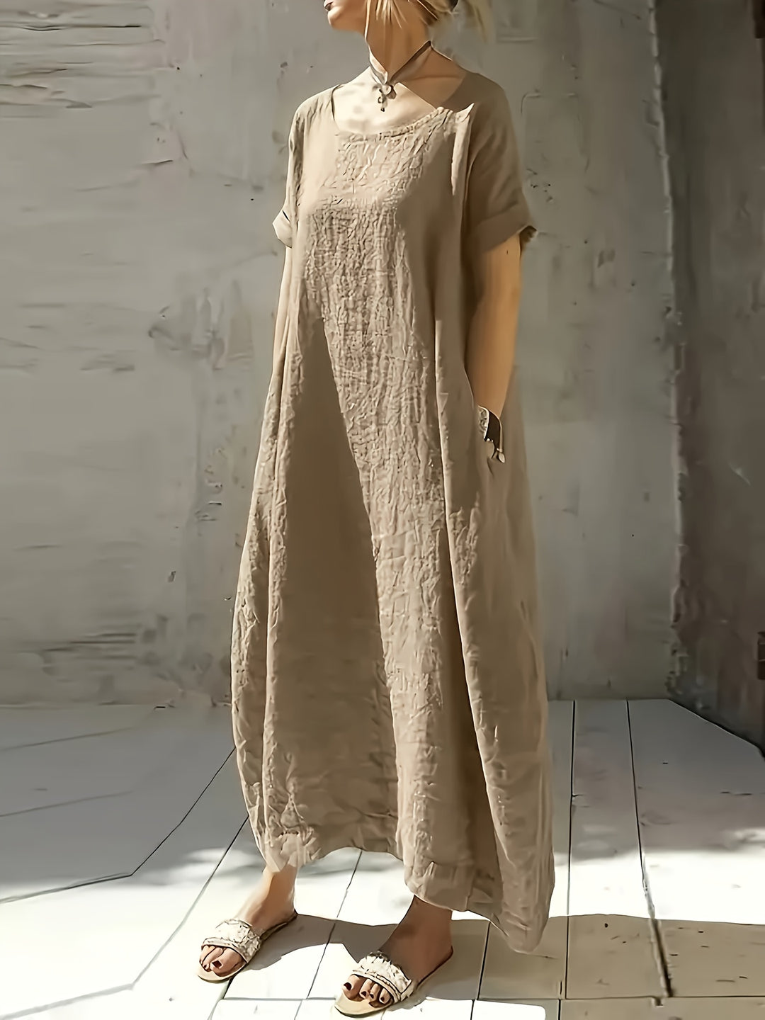 Tessa™ - Drop-Shoulder Maxi Dress