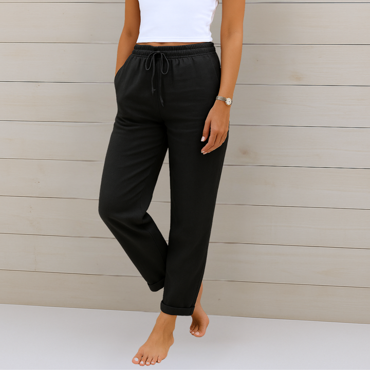 Maja | Linen Stretch Pants