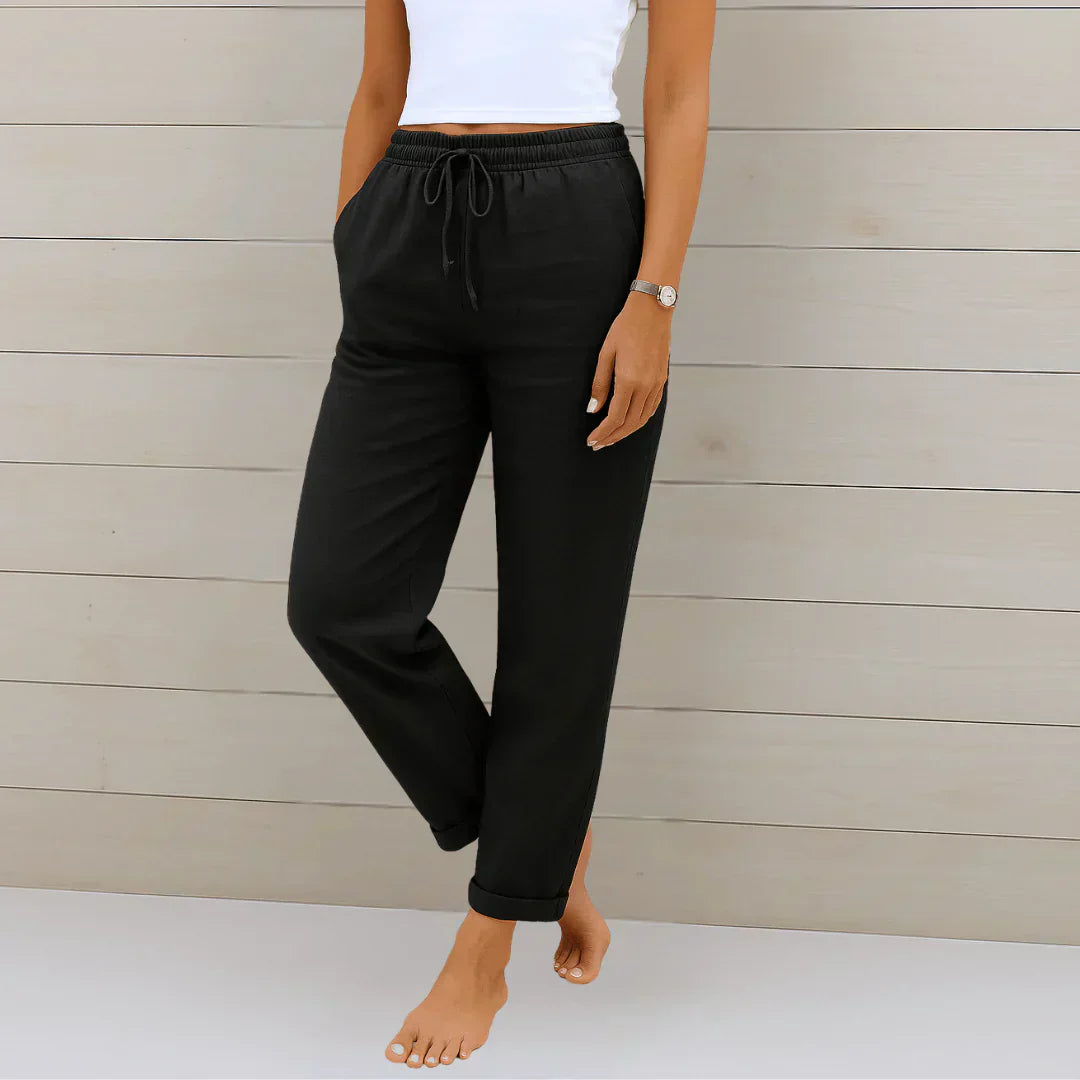 Quirina | Linen Airy Summer Trousers