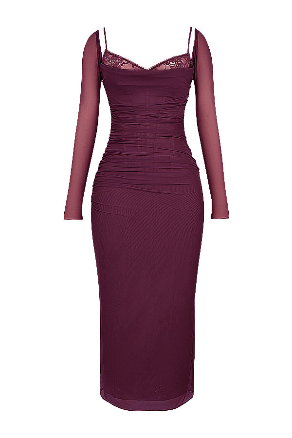 Nora | Long Sleeve Maxi Wedding Guest Dress