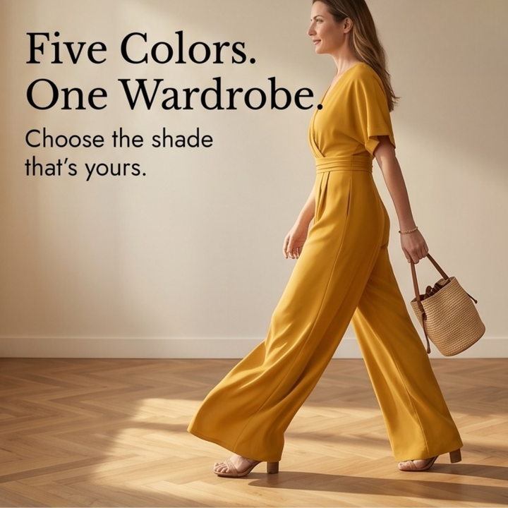 Olyara™ – Elegant Wrap Jumpsuit