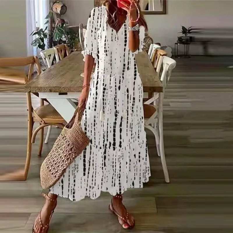 Lylah - Flattering Maxi Boho Dress