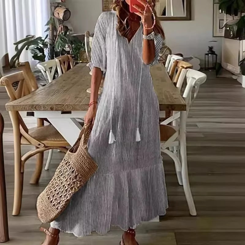 Alia - Flattering Maxi Boho Dress
