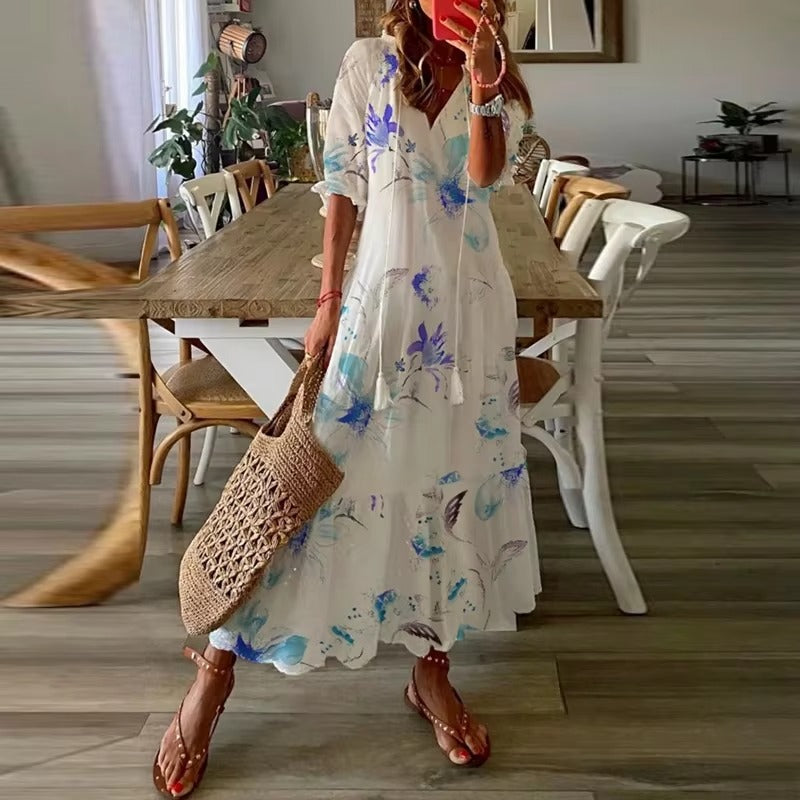 Stephanie - Flattering Maxi Boho Dress