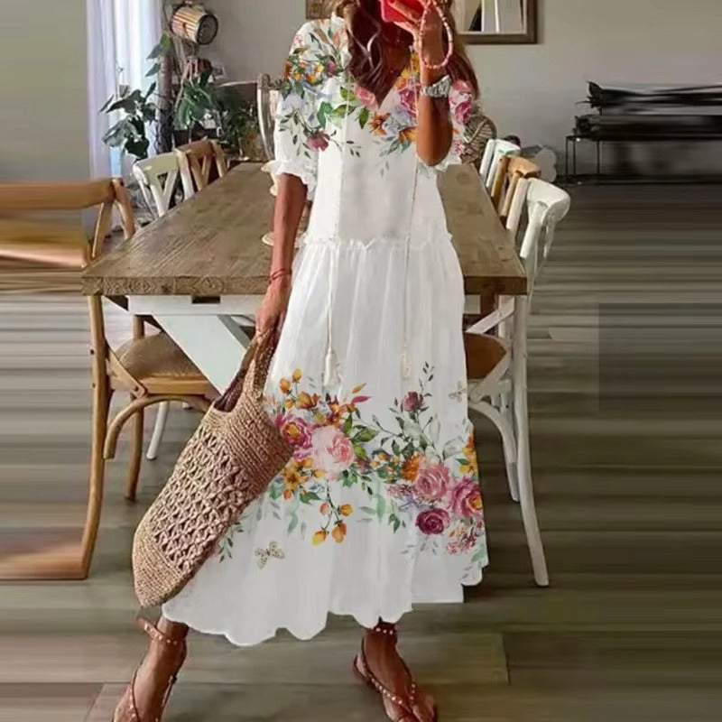 Mylah - Flattering Maxi Boho Dress