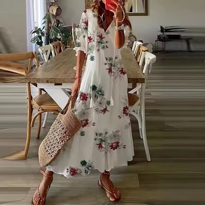 Izabella - Flattering Maxi Boho Dress