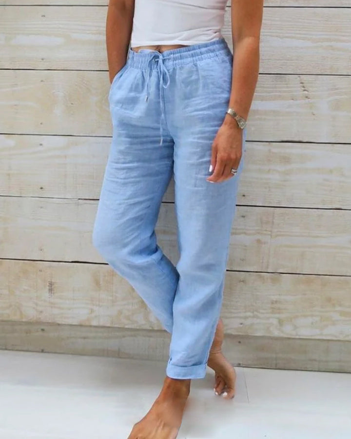 Susan | Linen Elastic Pants