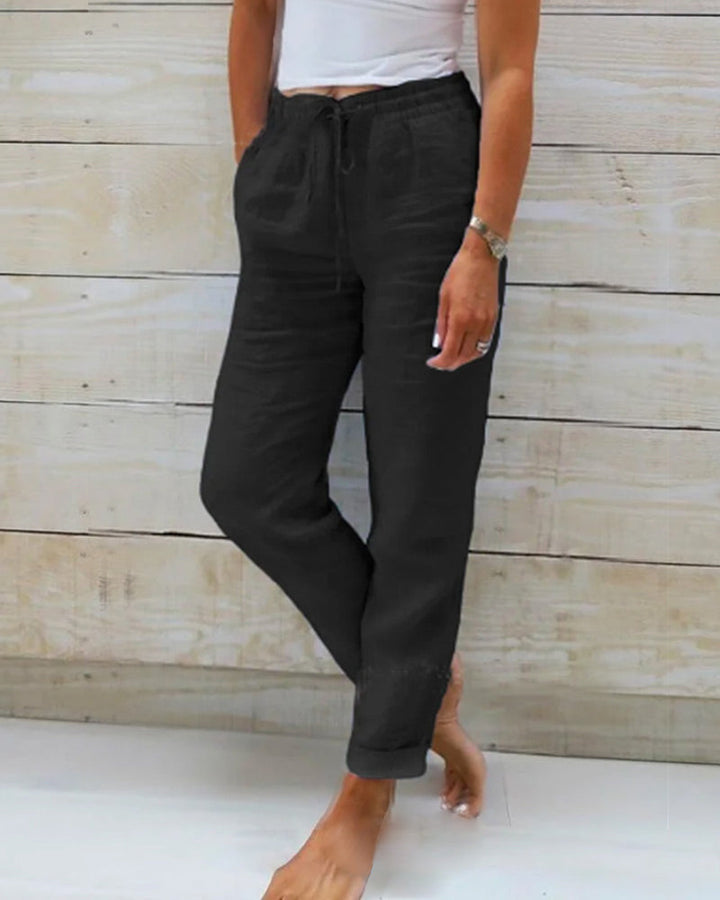 Susan | Linen Elastic Pants