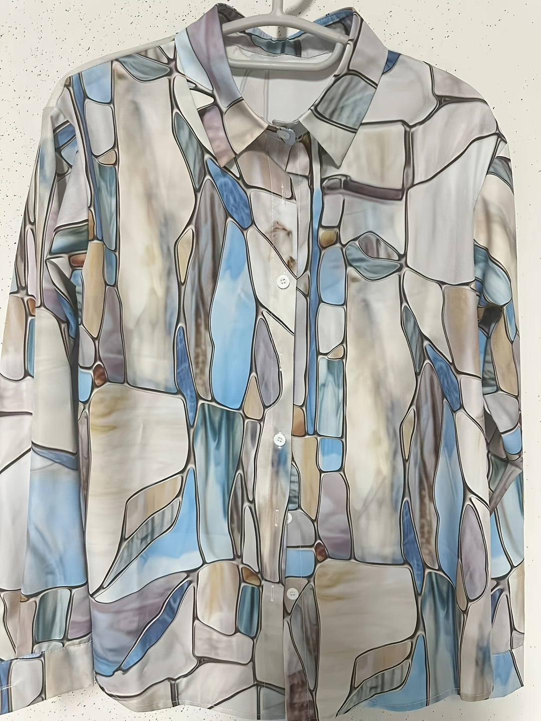 Eloise | Printed Classic Collar Long Sleeve Blouse