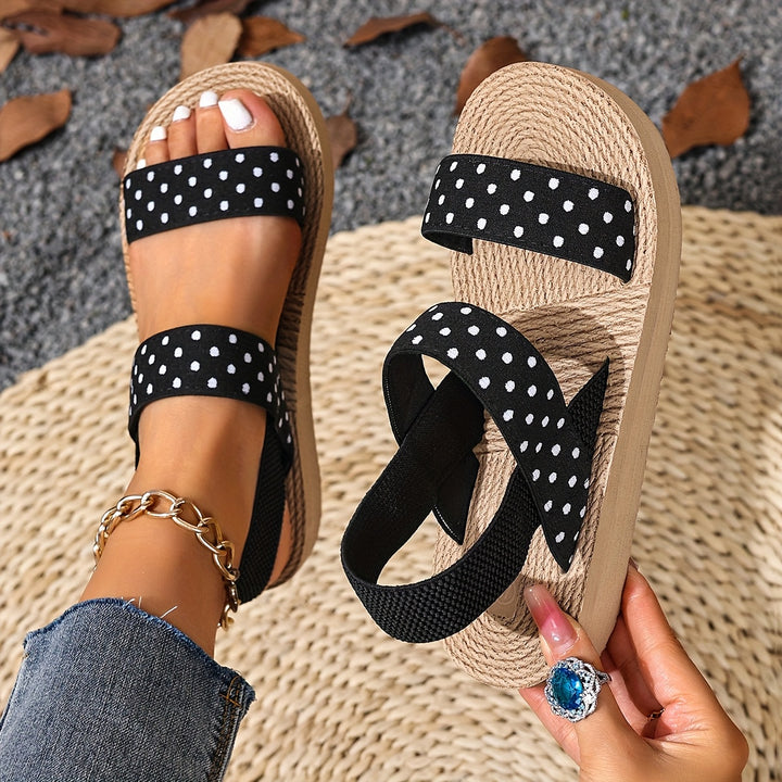 HARPER – Straw Woven Flat Sandals