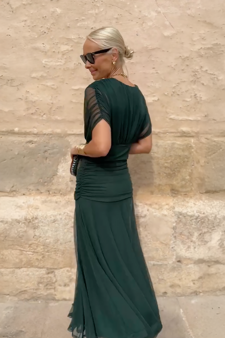 Alison™ | Elegant V-neck Fantasy Party Maxi Dress