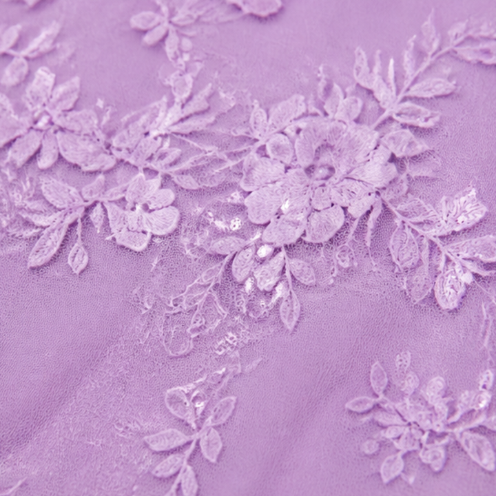 Lunavia™ Floral Lace Dress Set with Chiffon Shawl