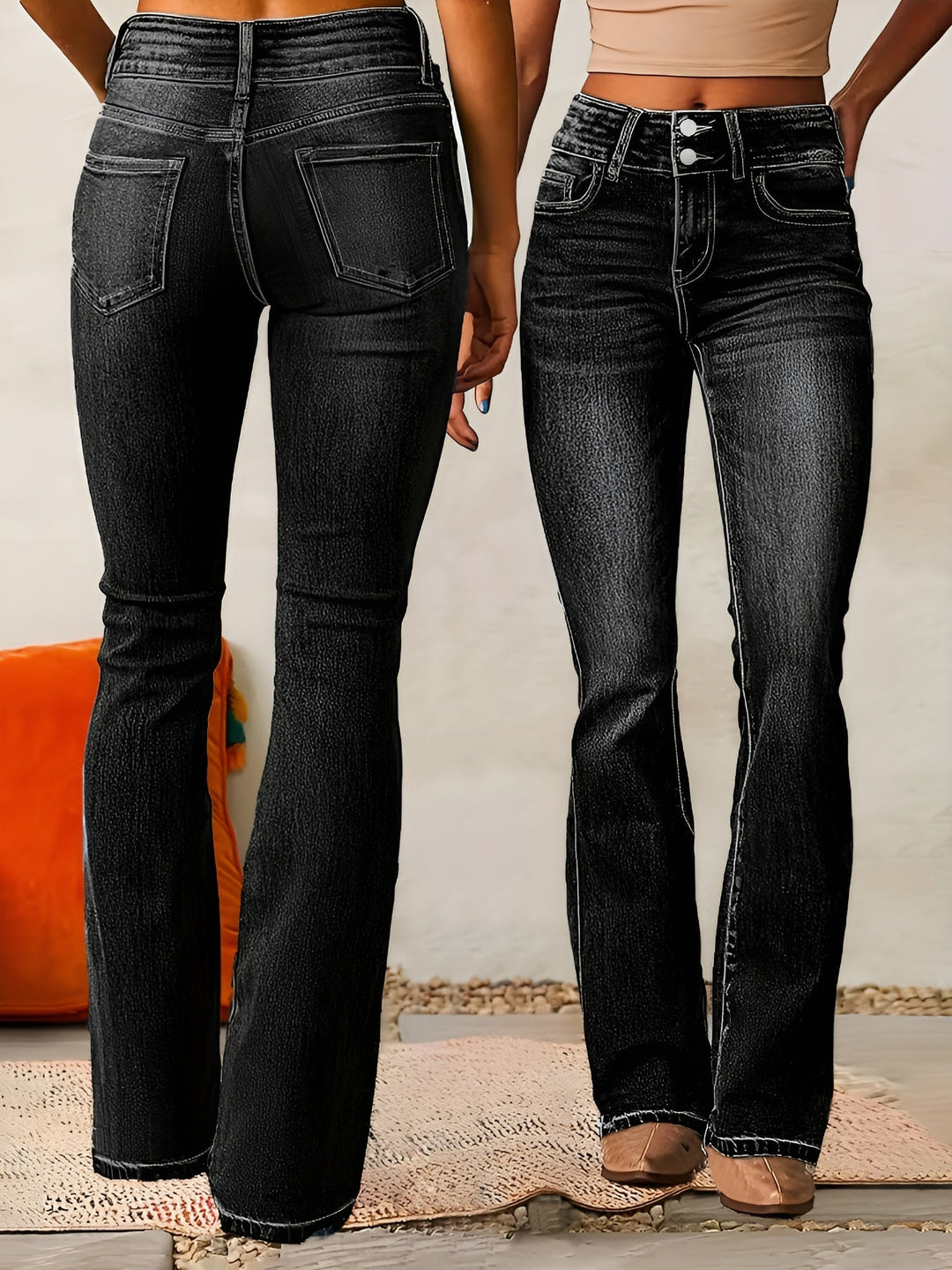 Alana - Comfortable Flared Jeans