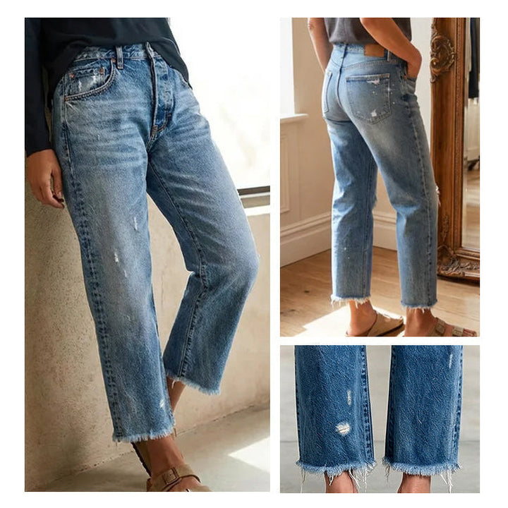 Danice - Elegant Cropped Jeans