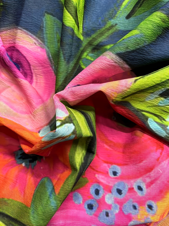 Poppy | All-Over Print Button-Up Long Sleeve Blouse