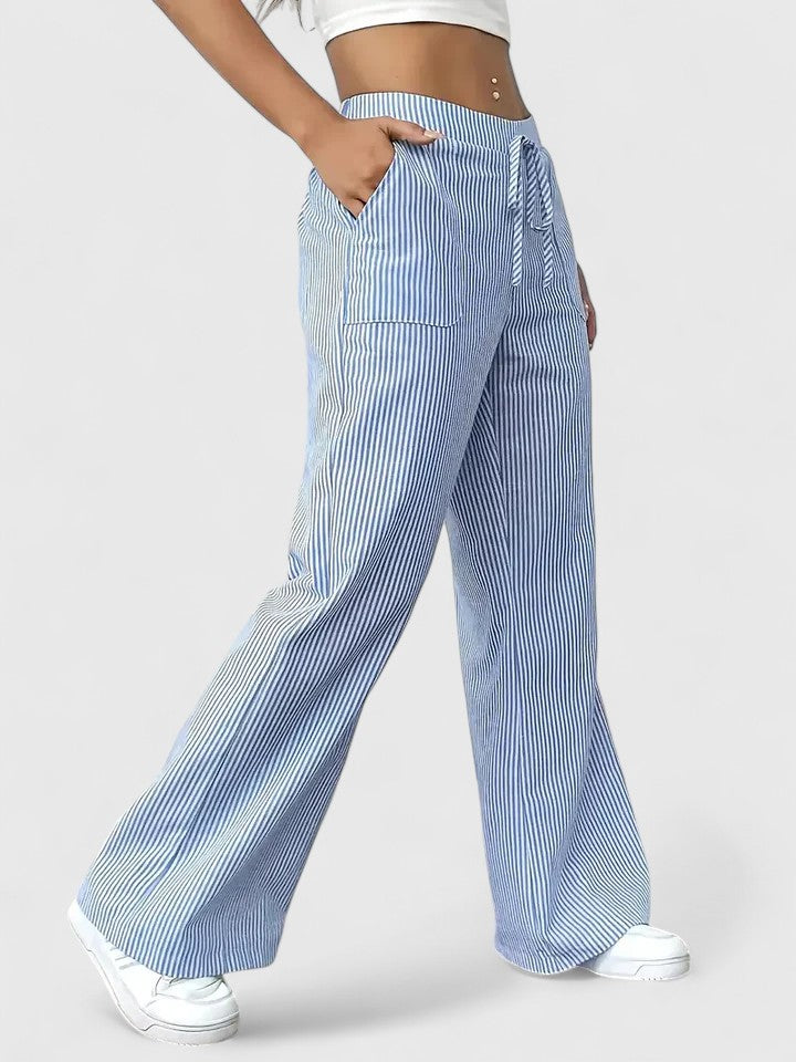 Dominique | Linen Wide-Leg Pants
