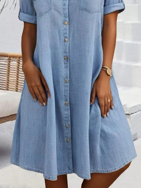 Harper | Cotton Button-Down Shirt Dress
