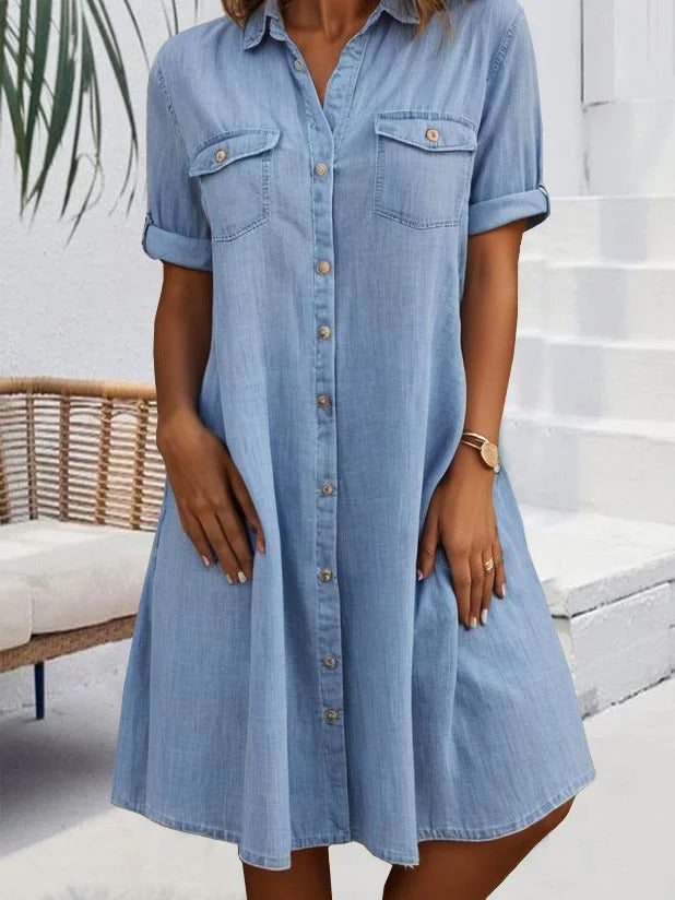 Harper | Cotton Button-Down Shirt Dress