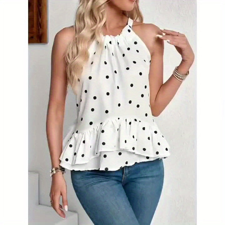 LILLIAN – Ruffled Tie-Neck Shirt