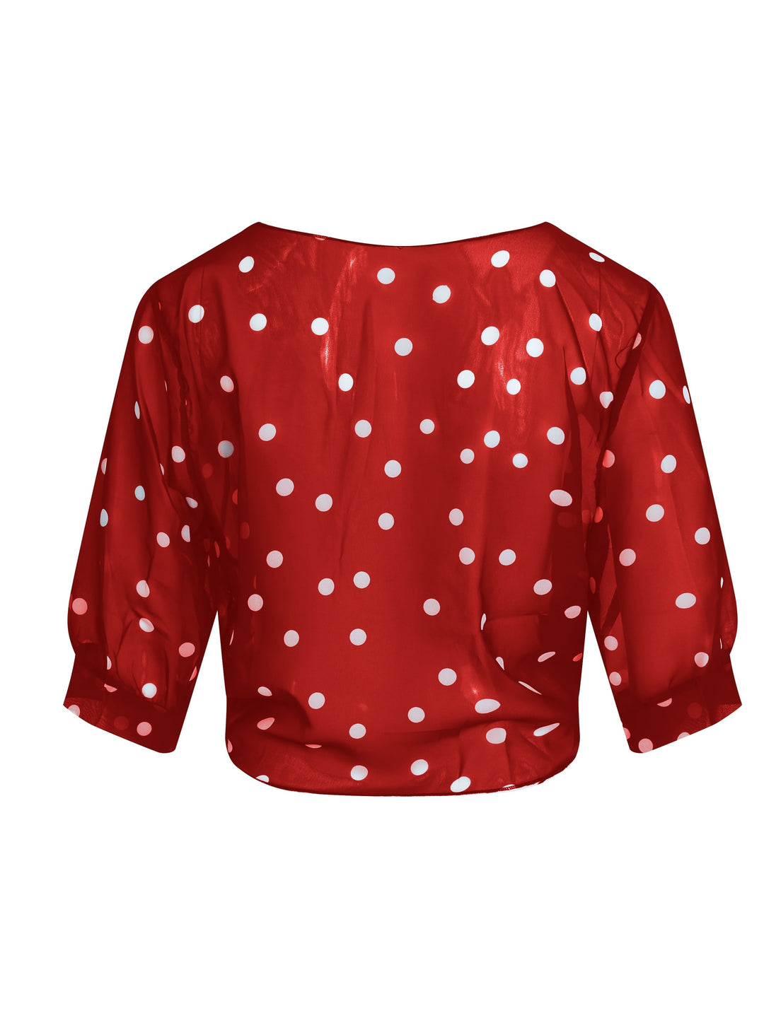 SOPHIA™ - Elegant Polka Dot Tie Blouse