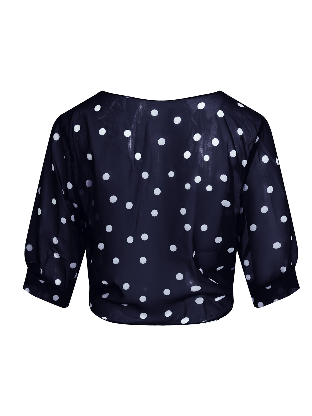 SOPHIA™ - Elegant Polka Dot Tie Blouse