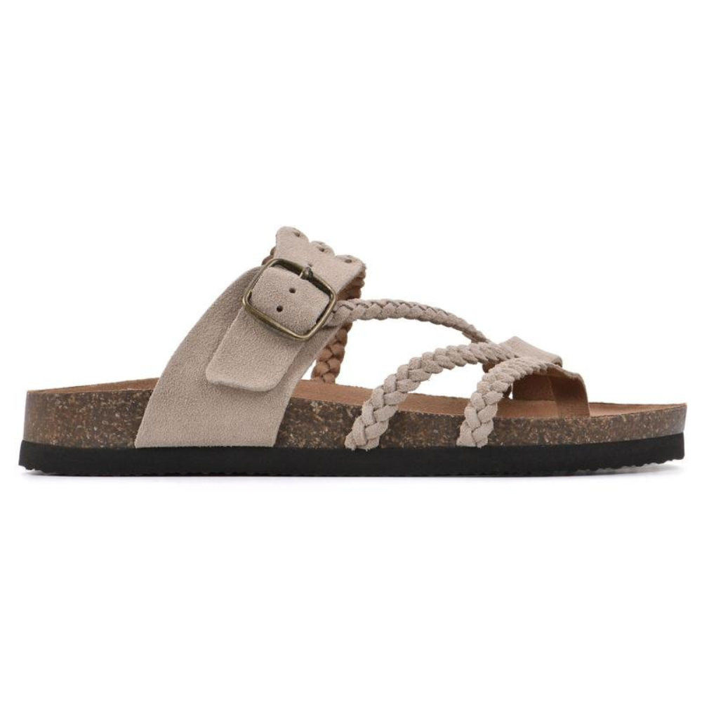 Hayleigh - Braided Cork Sandals
