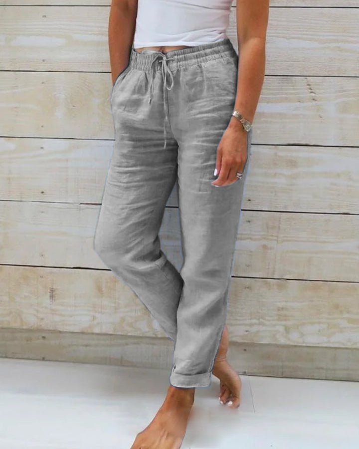 Susan | Linen Elastic Pants