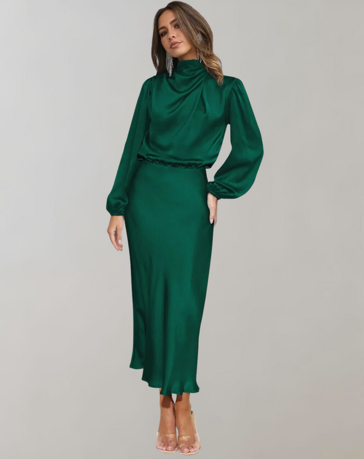 Orla | Satin Bodycon Wedding Guest Dress
