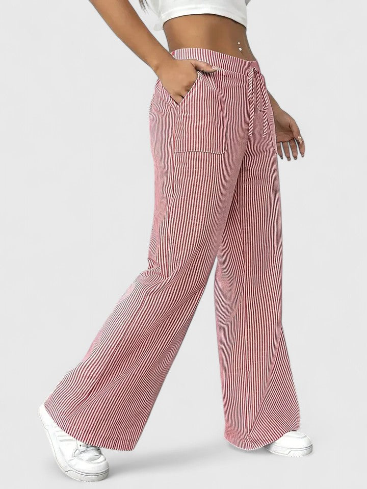 Dominique | Linen Wide-Leg Pants