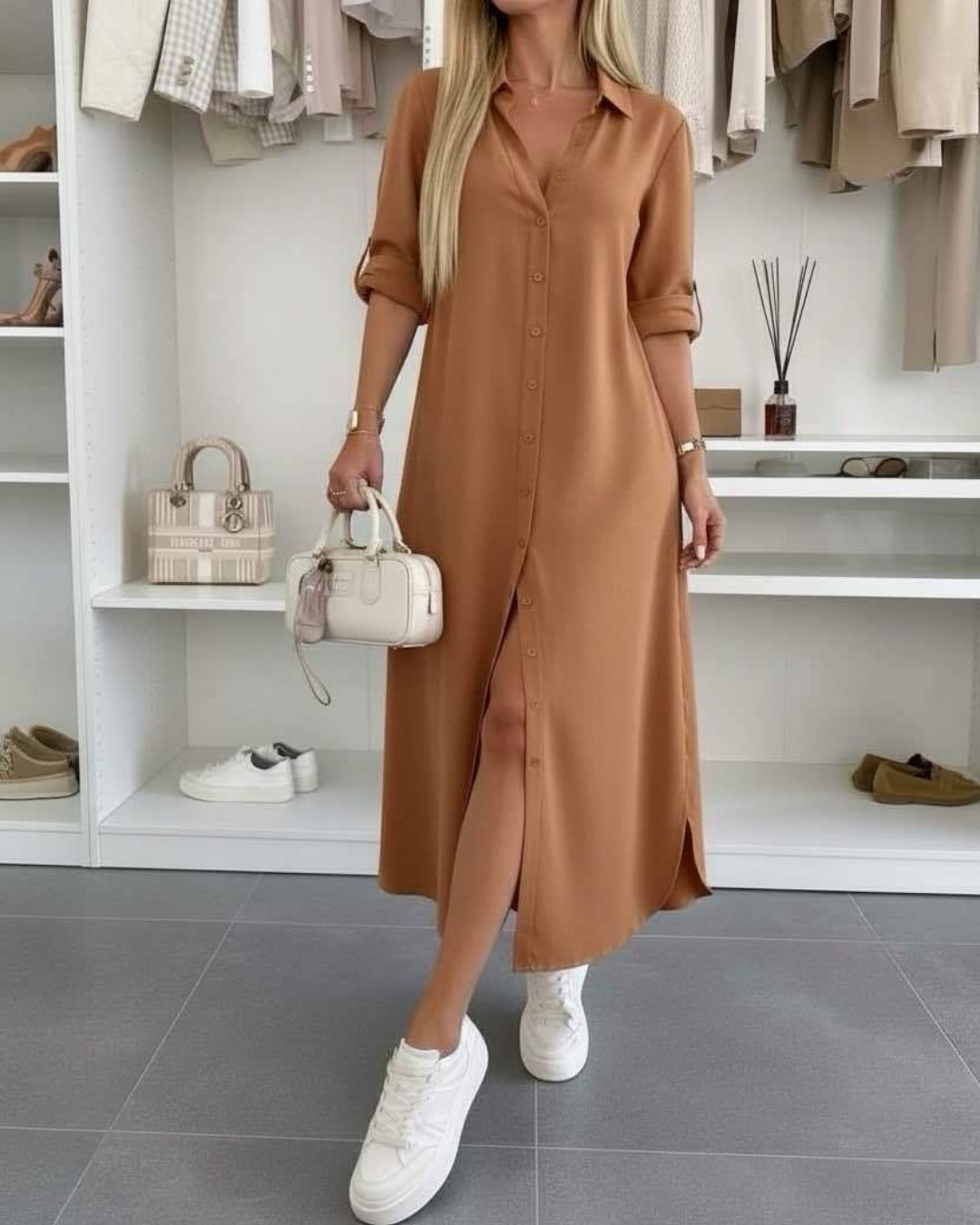 Helen - Oversized Shirt Dress
