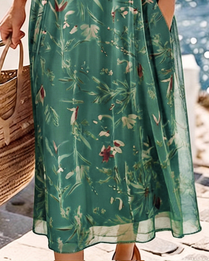 María | Loose and Lightweight Floral Midi Dress