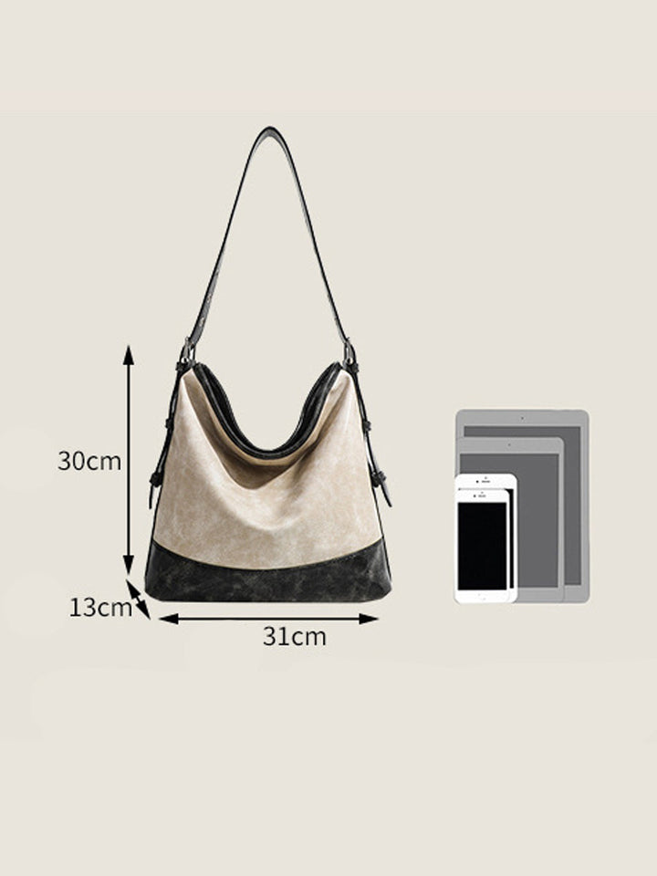 Women's Fashionable Color-block Handbag