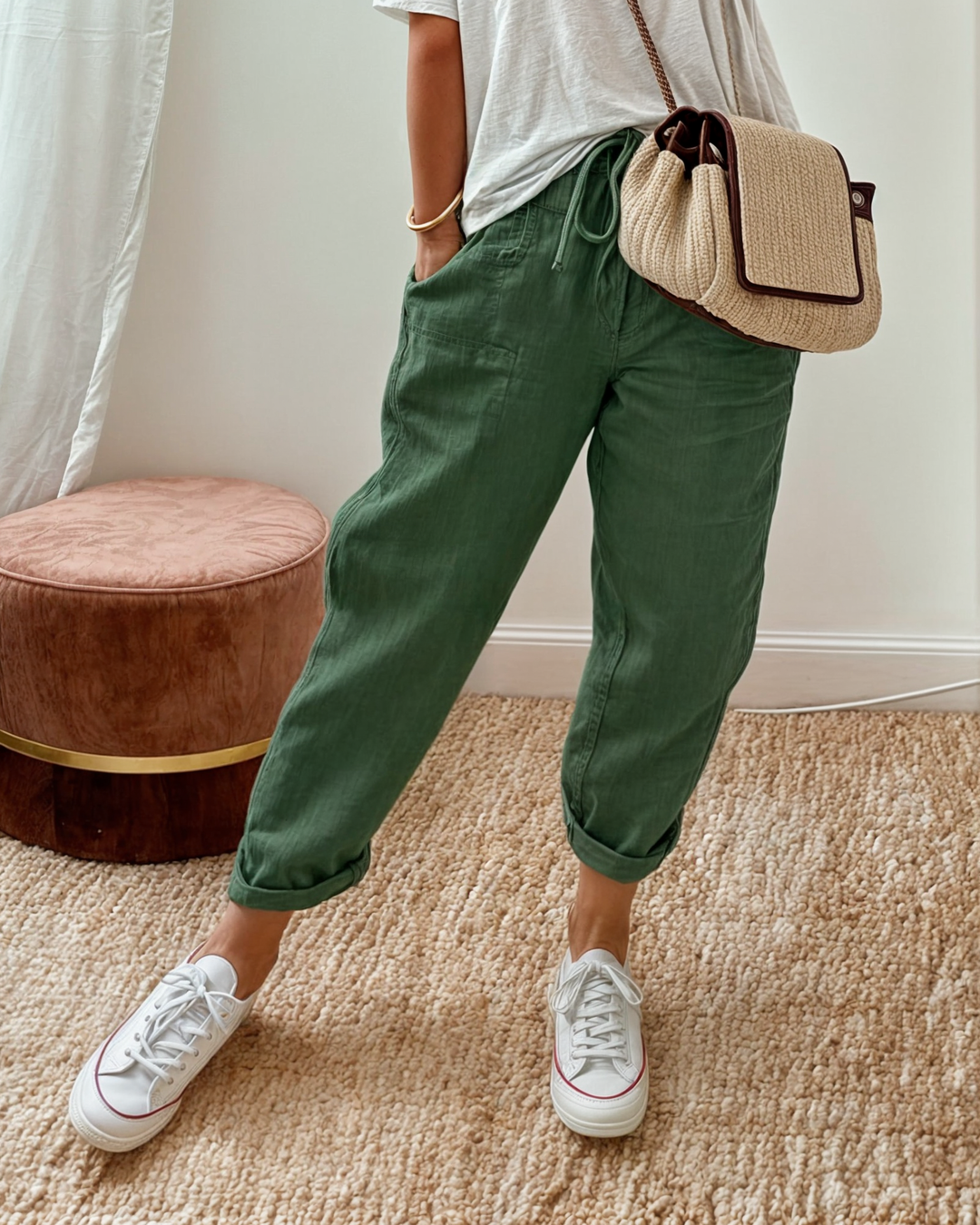 Pink - Chic Comfortable Pants